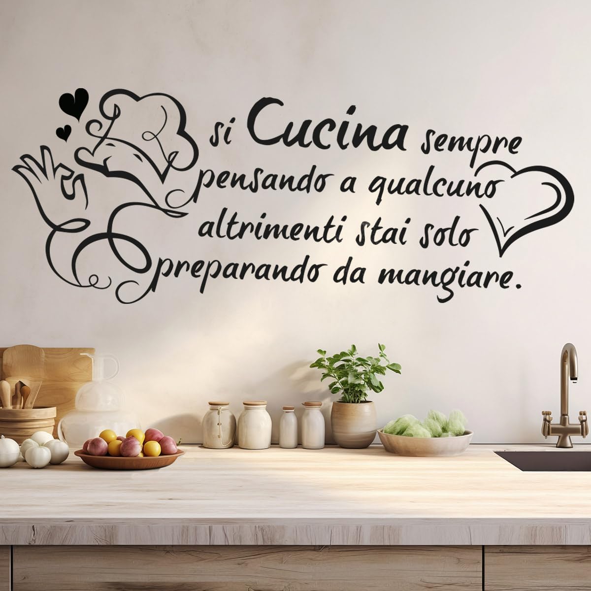 Home Cooking In French - ملصق جداري بتصميم اقتباسات عن الحب