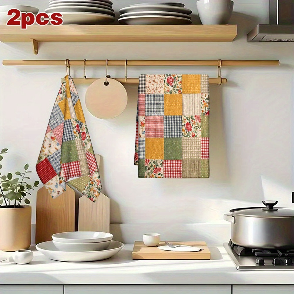 قطعتان، مناشف مطبخ منقوشة للرب - مراجعة Home Cooking Is The Best وسعره