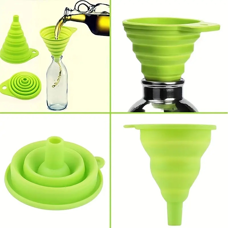 قمع سيليكون قابل للطي متعدد ال - مراجعة Home Cooking Oil وسعره