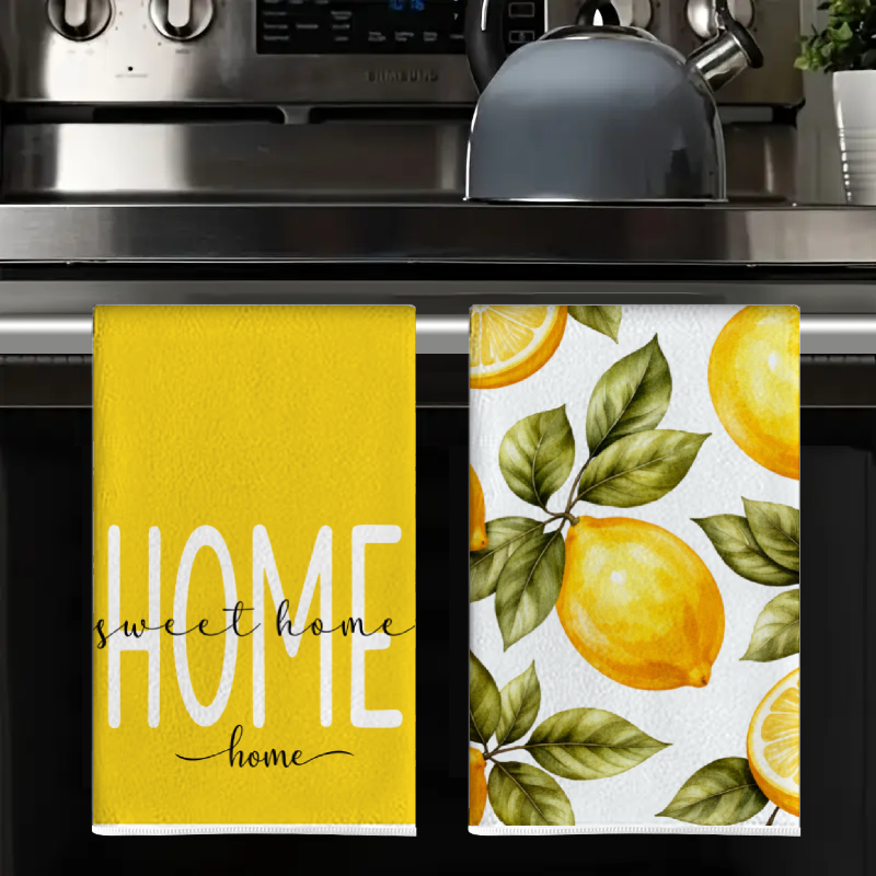 قطعتان، مناشف مطبخ صيفية بتصمي - مراجعة Home Cooking Is The Best وسعره