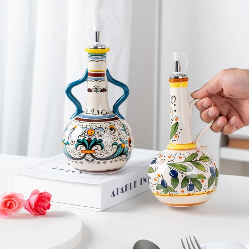 زجاجة زيت سيراميك، زجاجة صلصة  - مراجعة Home Cooking Oil وسعره